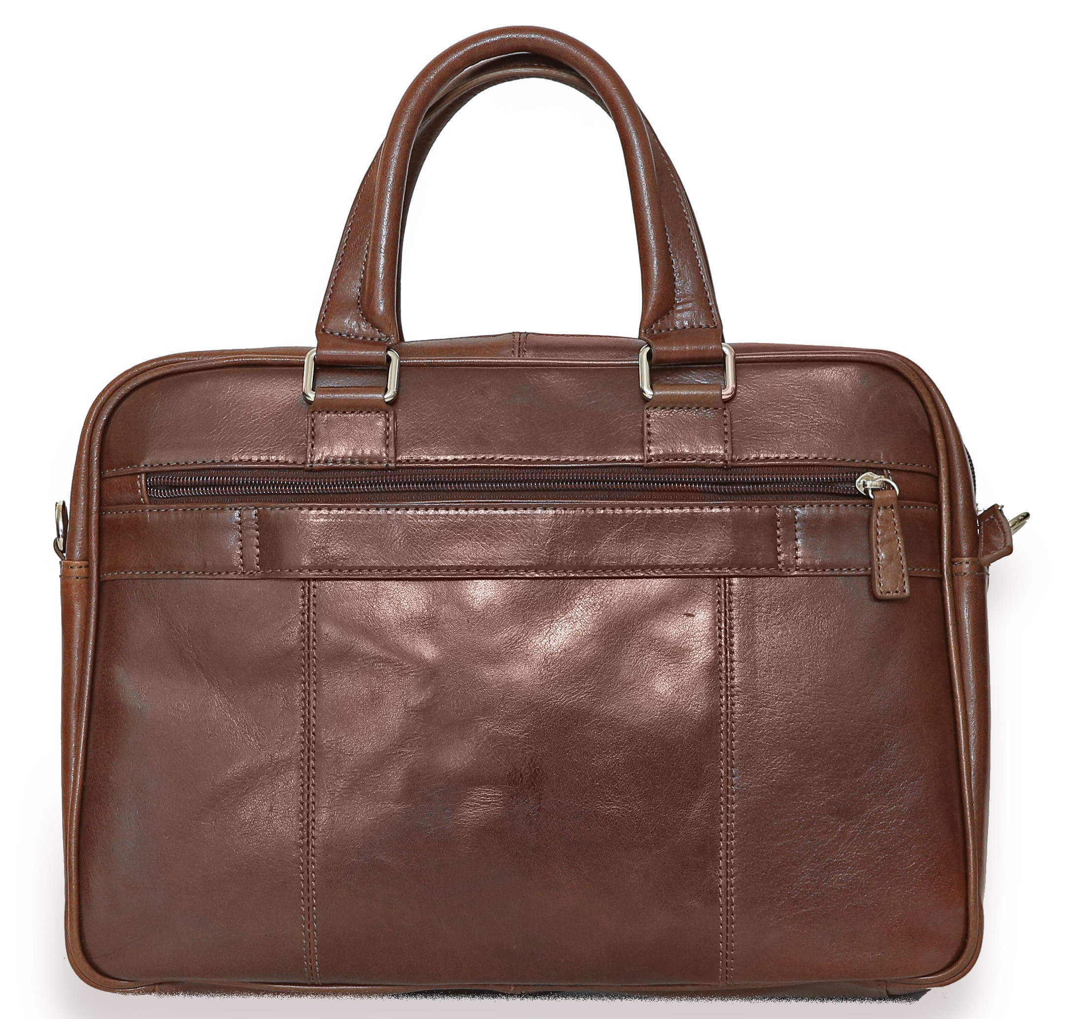 S. Babila Genuine Italian Grained Leather Laptop Briefcase eBay
